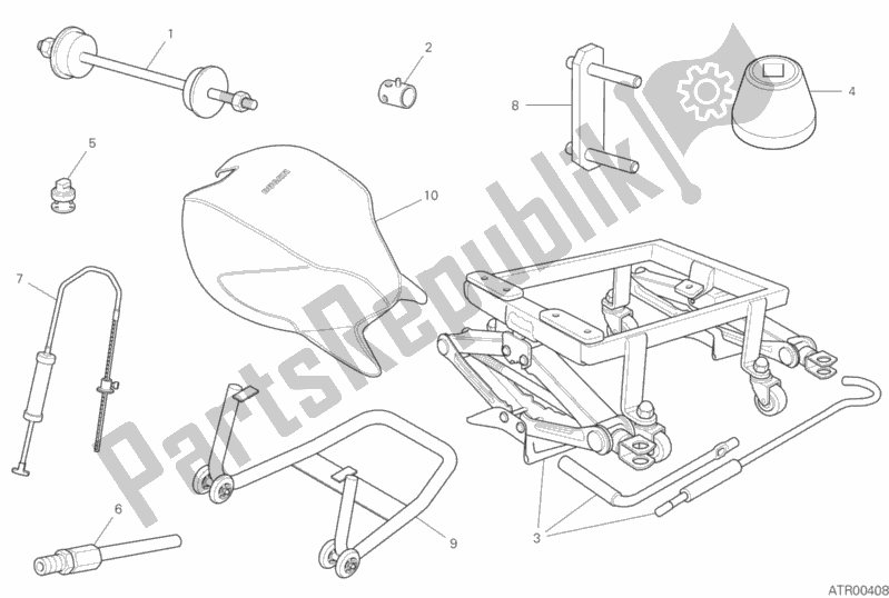 Toutes les pièces pour le Outils De Service D'atelier, Châssis du Ducati Monster 797 Brasil 2020